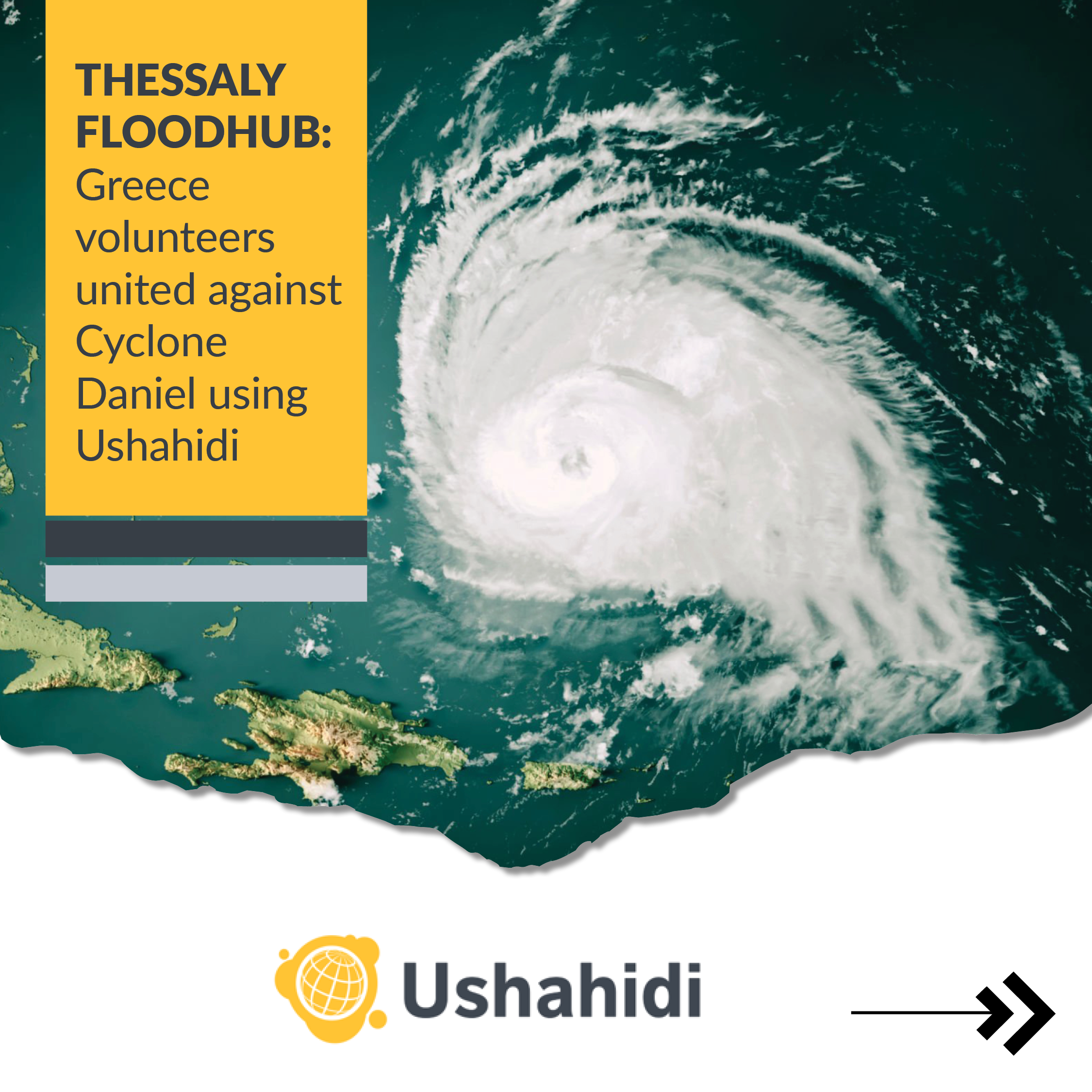 Thessaly FloodHub: Greece volunteers united against Cyclone Daniel using Ushahidi